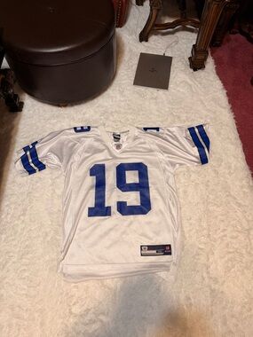 NFL White and Royal Blue Mesh Football Jersey
